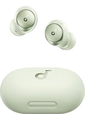 Soundcore True Wireless Earbuds in Sage Green with Charging Case